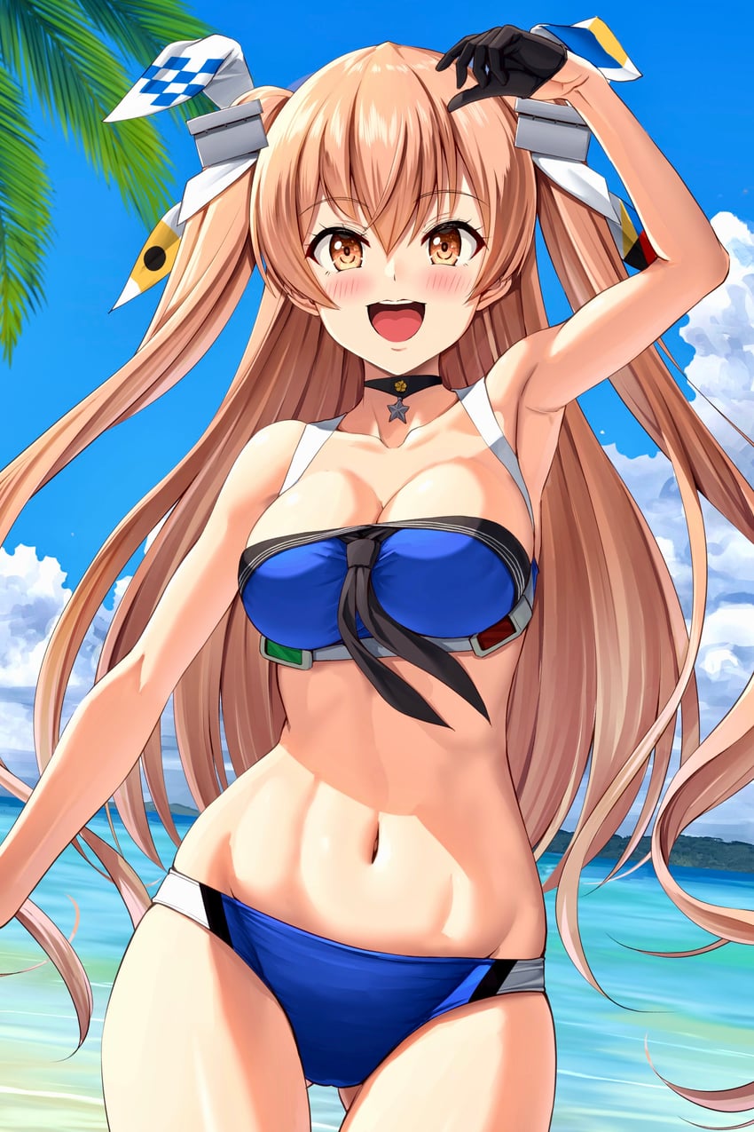johnston and johnston kai (kantai collection) drawn by ichikawa_feesu