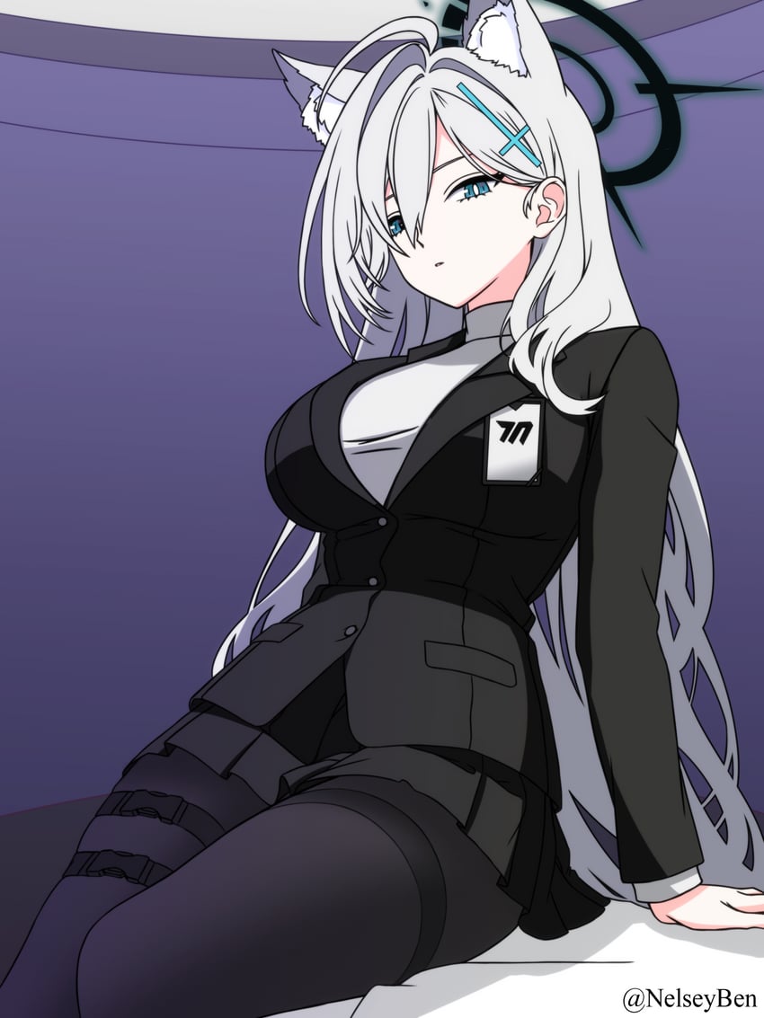 shiroko, rio, and shiroko terror (blue archive) drawn by bnelsey