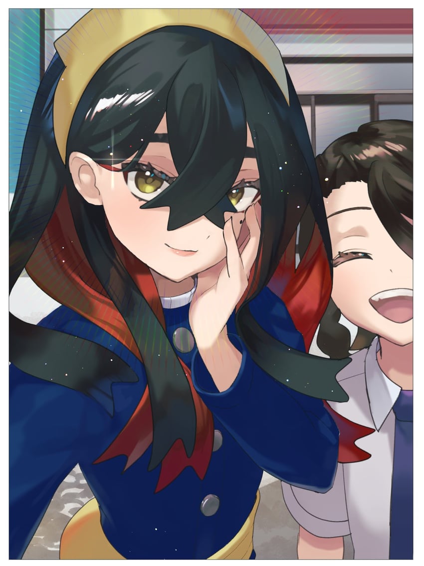 juliana and carmine (pokemon and 1 more) drawn by kanataeni