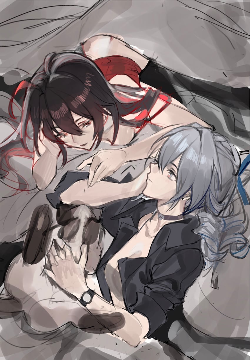 bronya zaychik, seele vollerei, and seele (honkai and 1 more) drawn by mie_xing