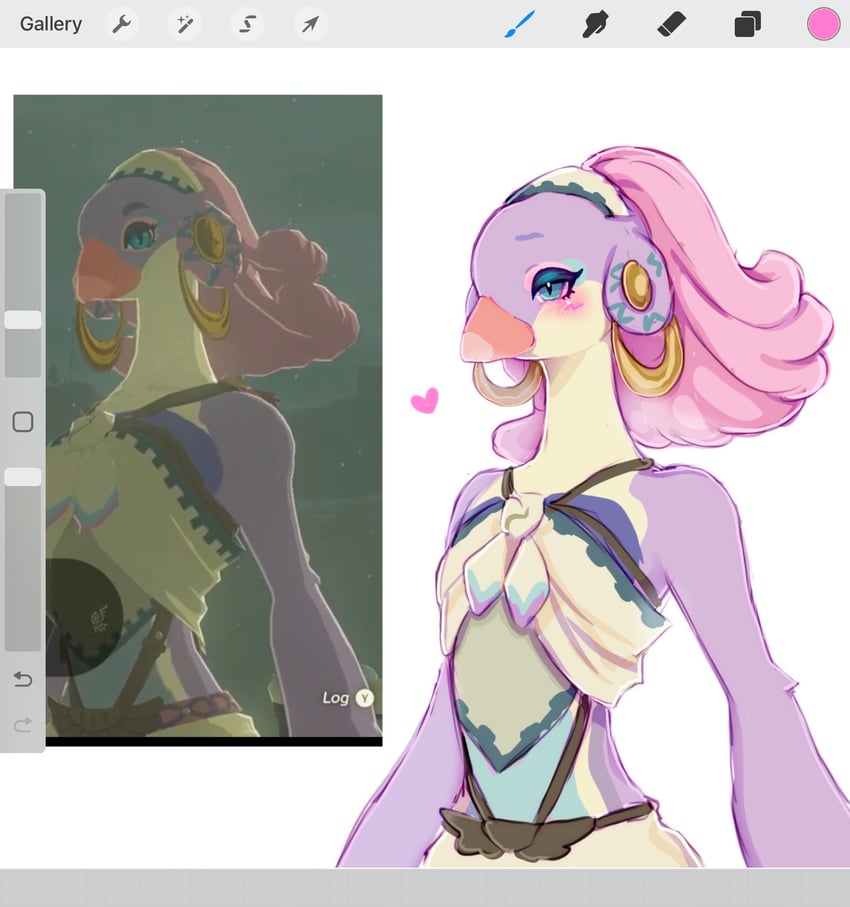 saki (the legend of zelda and 1 more) drawn by houndeater
