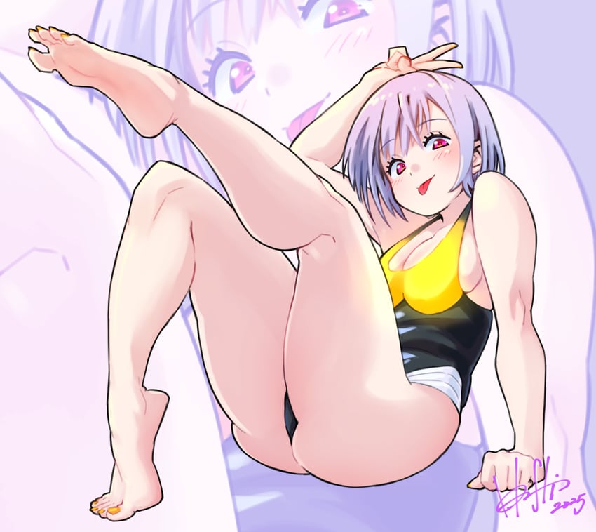 shinjou akane (gridman universe and 1 more) drawn by hori_shin