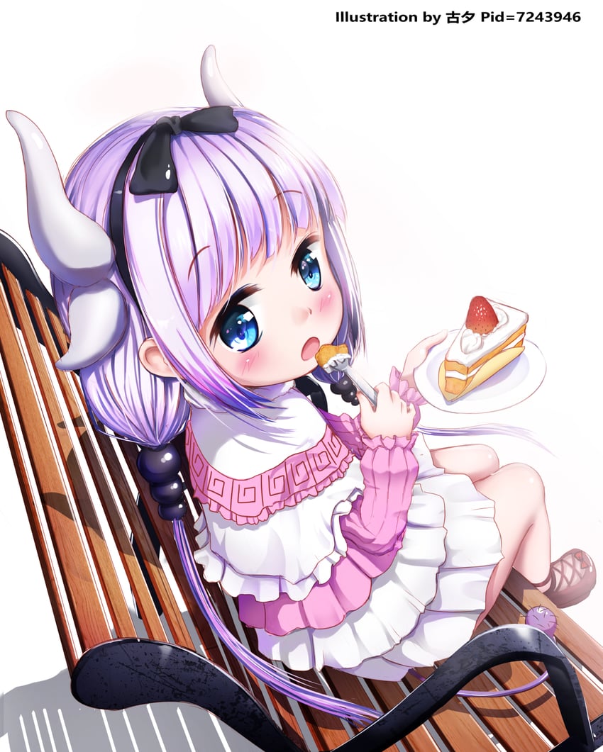 kanna kamui (kobayashi-san chi no maidragon) drawn by guxi