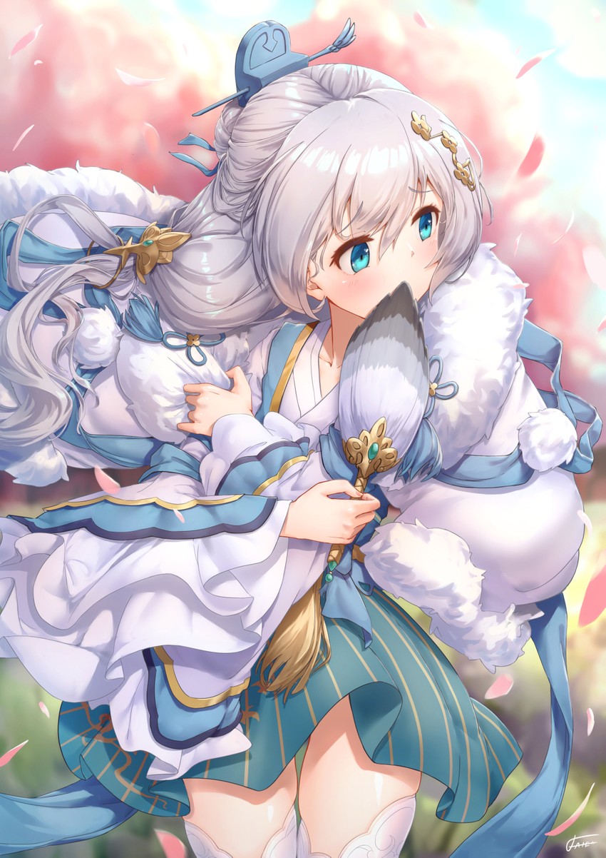 theresa apocalypse and zhuge kongming (honkai and 1 more) drawn by xfate