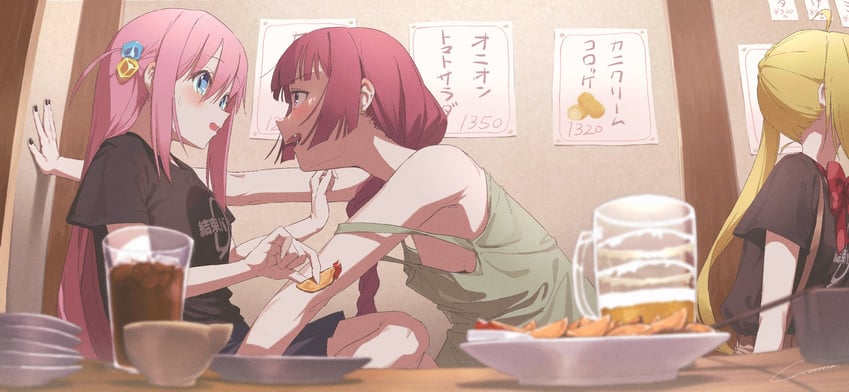 gotoh hitori, ijichi nijika, and hiroi kikuri (bocchi the rock!) drawn by yo_na
