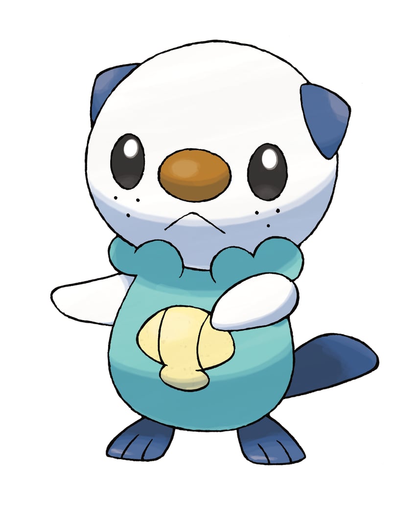oshawott (pokemon and 1 more) drawn by sugimori_ken