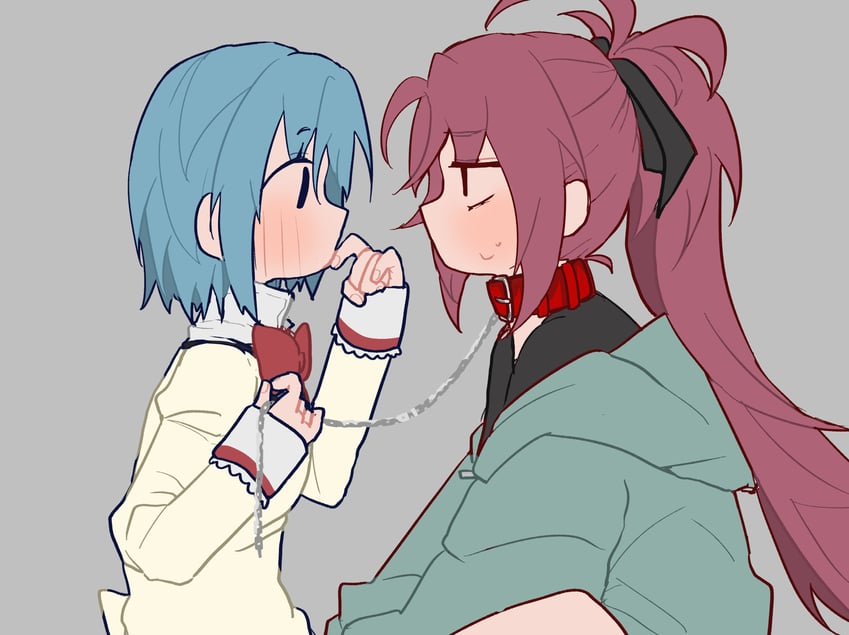 miki sayaka and sakura kyoko (mahou shoujo madoka magica) drawn by rabbit11201206