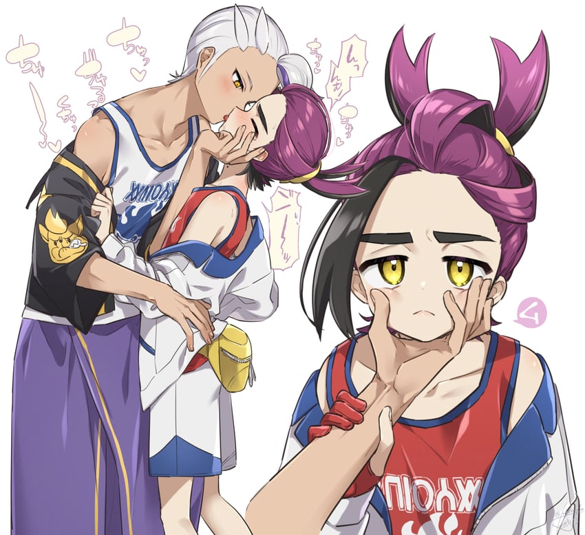 kieran and drayton (pokemon and 1 more) drawn by leftporygon