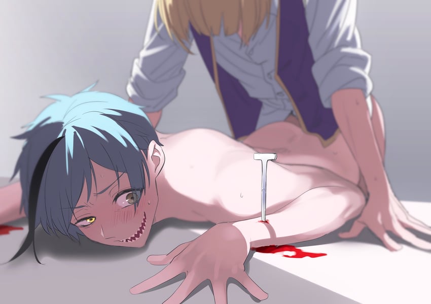 floyd leech and rook hunt (twisted wonderland) drawn by rchu
