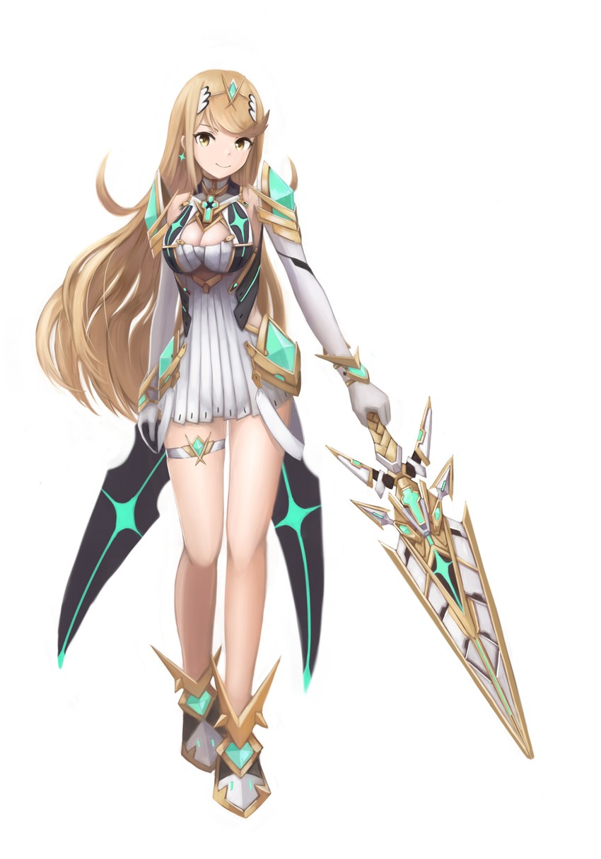mythra (xenoblade chronicles and 1 more) drawn by tsukasa_(tukasa_nn)