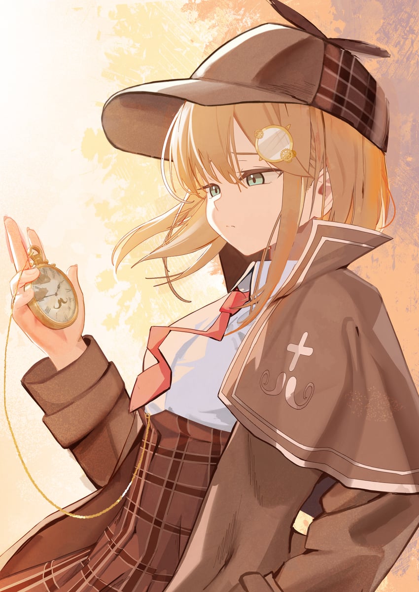 watson amelia (hololive and 1 more) drawn by ryoya
