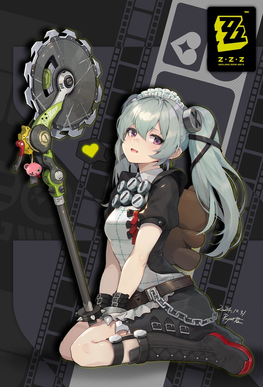 corin wickes (zenless zone zero) drawn by puyon_(puyon)