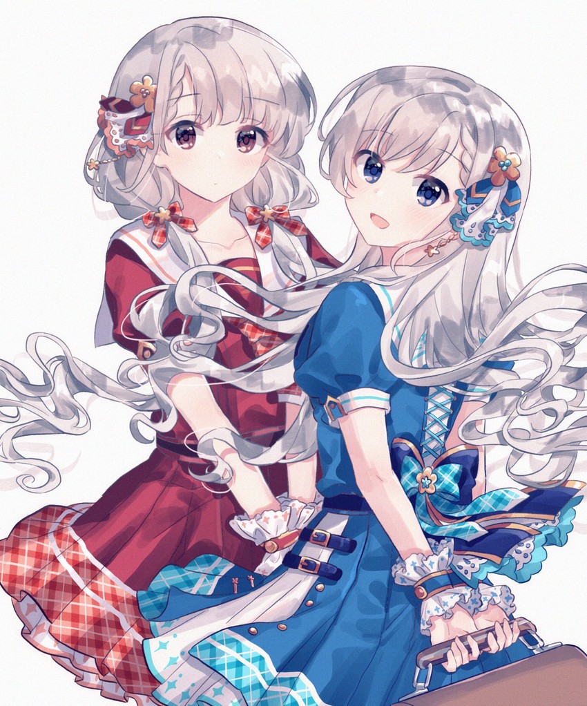 hisakawa hayate and hisakawa nagi (idolmaster and 2 more) drawn by migolu