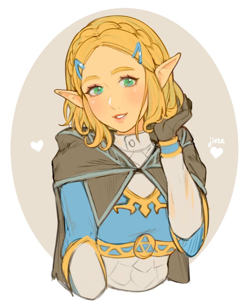 princess zelda (the legend of zelda and 1 more) drawn by jivke