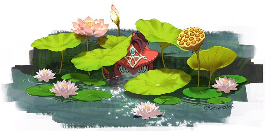 sidon (the legend of zelda and 1 more) drawn by natsuyon