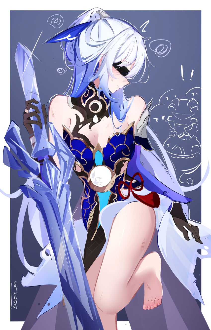 jingliu (honkai and 1 more) drawn by voi_271
