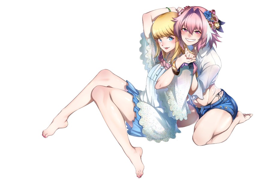 astolfo and chevalier d'eon (fate and 2 more) drawn by ohara_hiroki