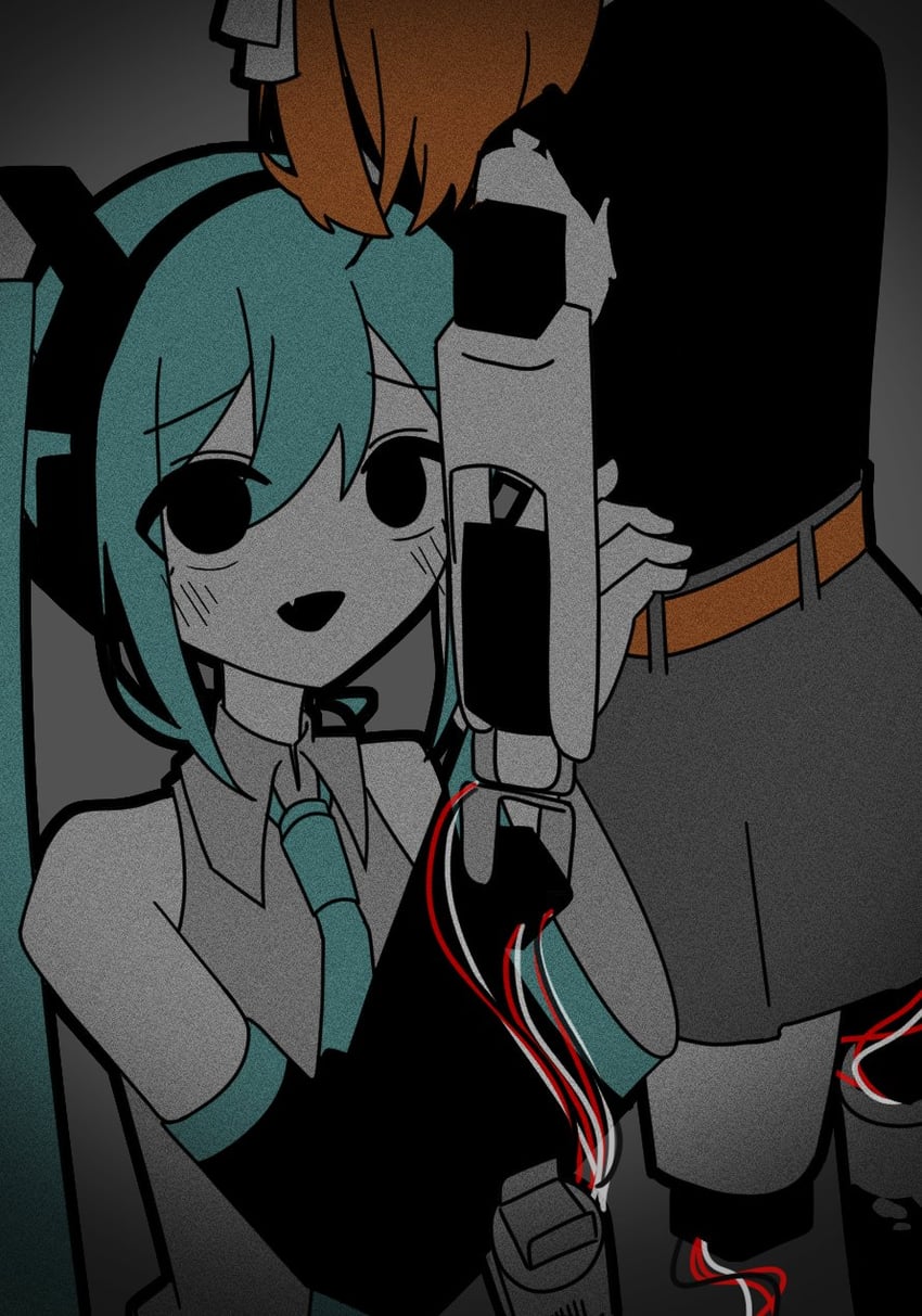 hatsune miku and adachi rei (vocaloid and 2 more) drawn by chiori_(_chio_ri)