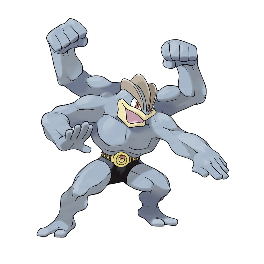 machamp (pokemon and 1 more) drawn by sugimori_ken
