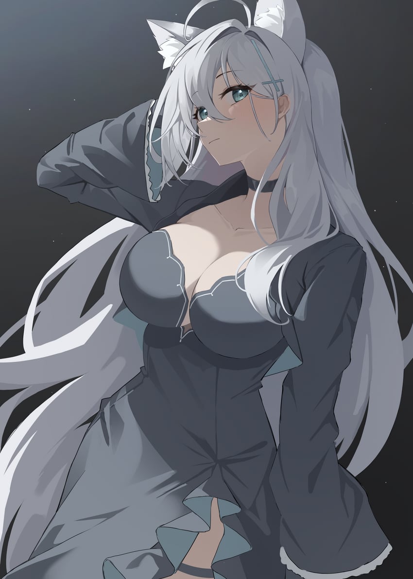 shiroko and shiroko terror (blue archive) drawn by k_cyp