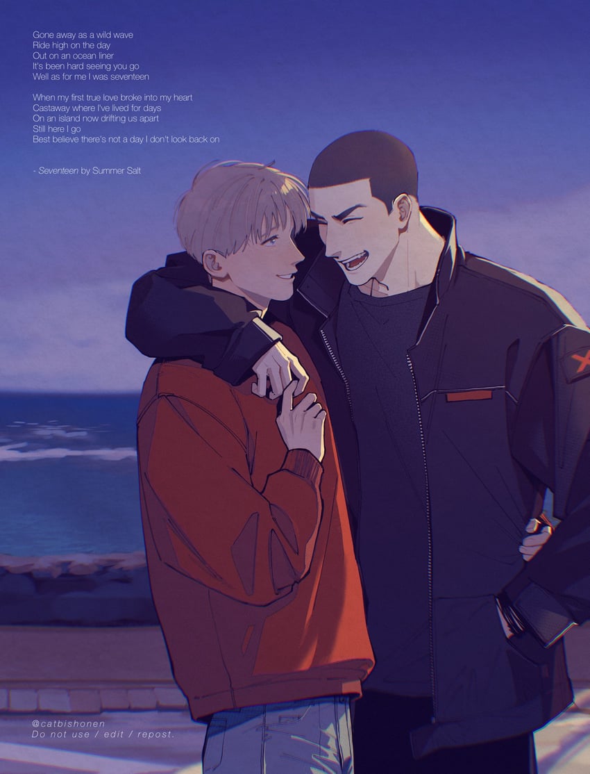 adam parrish and ronan lynch (the raven cycle and 1 more) drawn by catbishonen