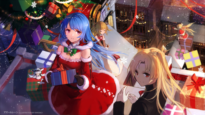 illustrious, cleveland, eldridge, helena, and gridley (azur lane) drawn by swd3e2