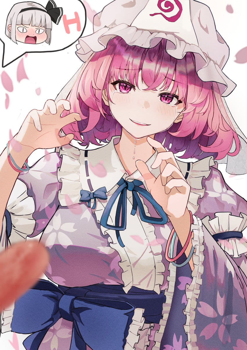 konpaku youmu and saigyouji yuyuko (touhou) drawn by qiao_yucheng