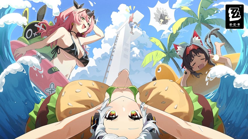 nicole demara, anby demara, amillion, nekomiya mana, and billy kid (zenless zone zero)