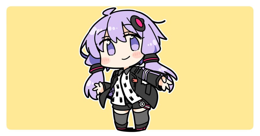 yuzuki yukari (voiceroid and 1 more) drawn by ini_(inunabe00)