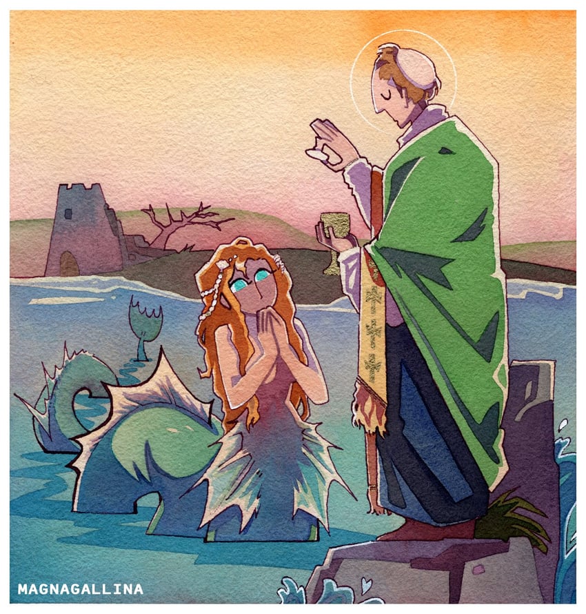 brendan the navigator (original and 2 more) drawn by magnagallina