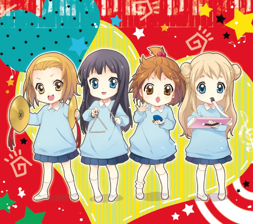 akiyama mio, hirasawa yui, tainaka ritsu, and kotobuki tsumugi (k-on!) drawn by mca_(dessert_candy)