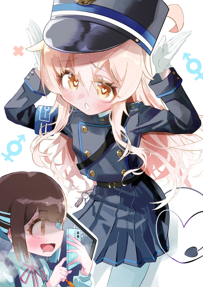oyama mahiro, hikari, and hozuki momiji (blue archive and 1 more) drawn by uracine_(zakozako1919)