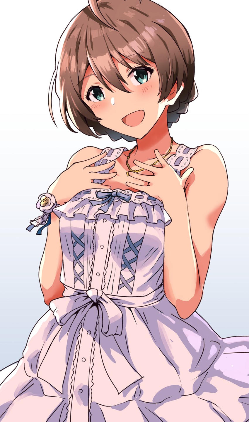 sakuramori kaori (idolmaster and 2 more) drawn by fubuki_(pekesan)