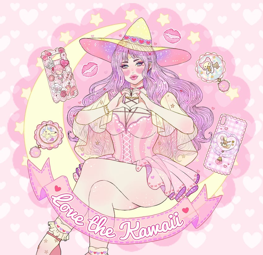 kaname madoka, pikachu, and eevee (original and 2 more) drawn by jouvru
