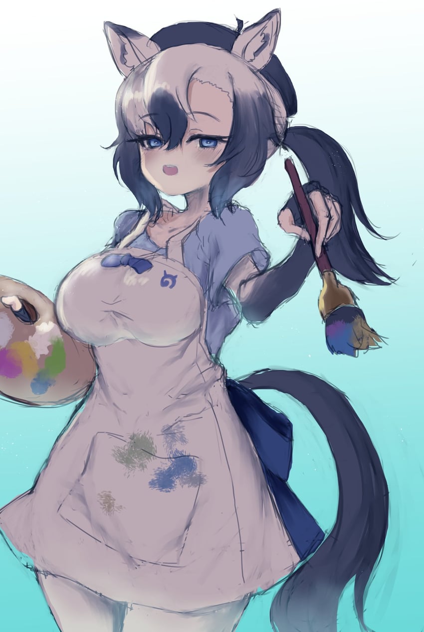 tarpan (kemono friends and 1 more) drawn by gaga_(gamerakero)