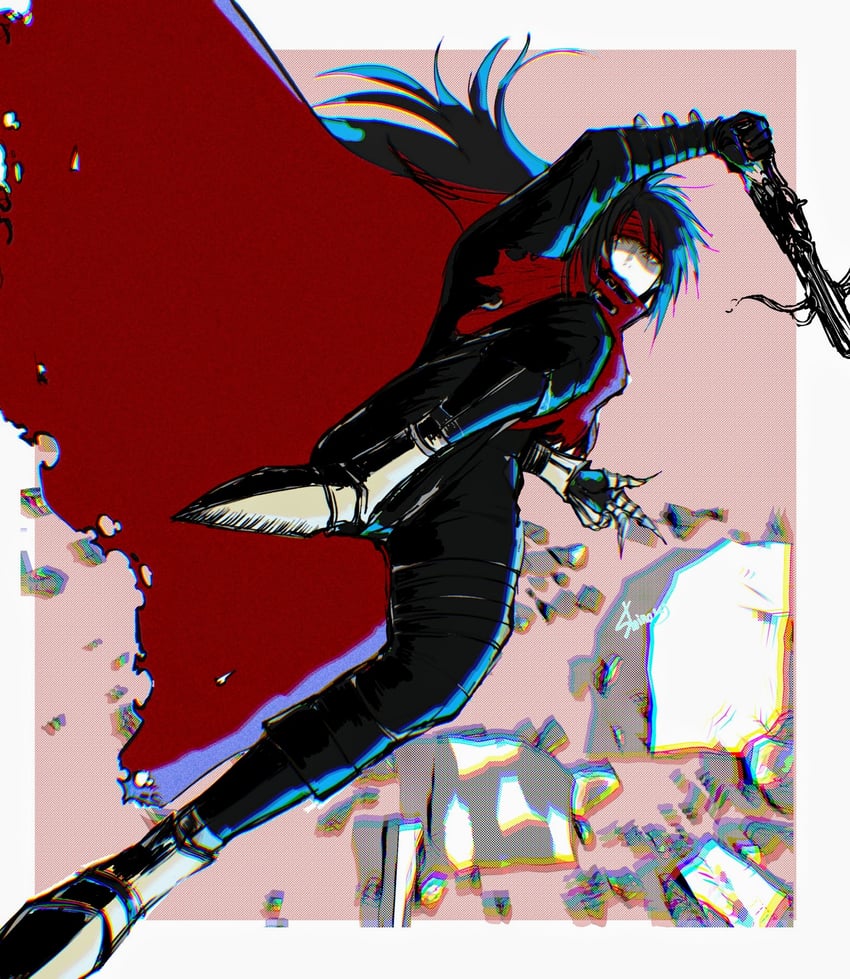 vincent valentine (final fantasy and 1 more) drawn by shinogu_r