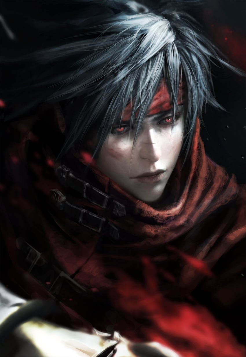 vincent valentine (final fantasy and 1 more) drawn by weweired9