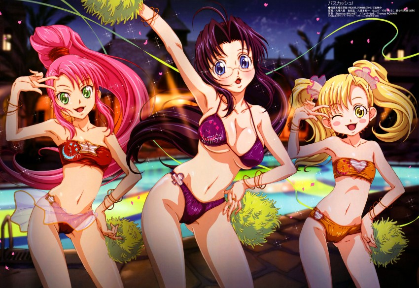 rouge, violette, and citron (megami magazine and 1 more) drawn by ootsuka_yae