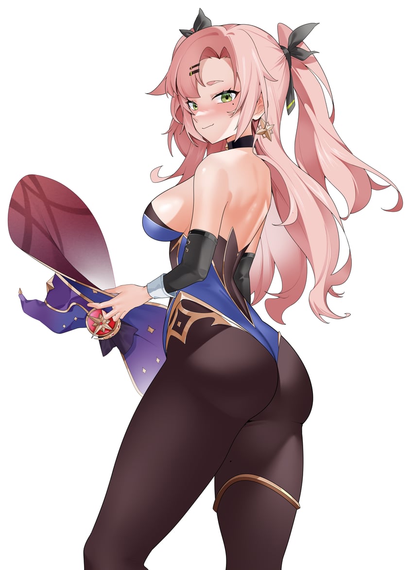 mona and nicole demara (genshin impact and 2 more) drawn by kemile