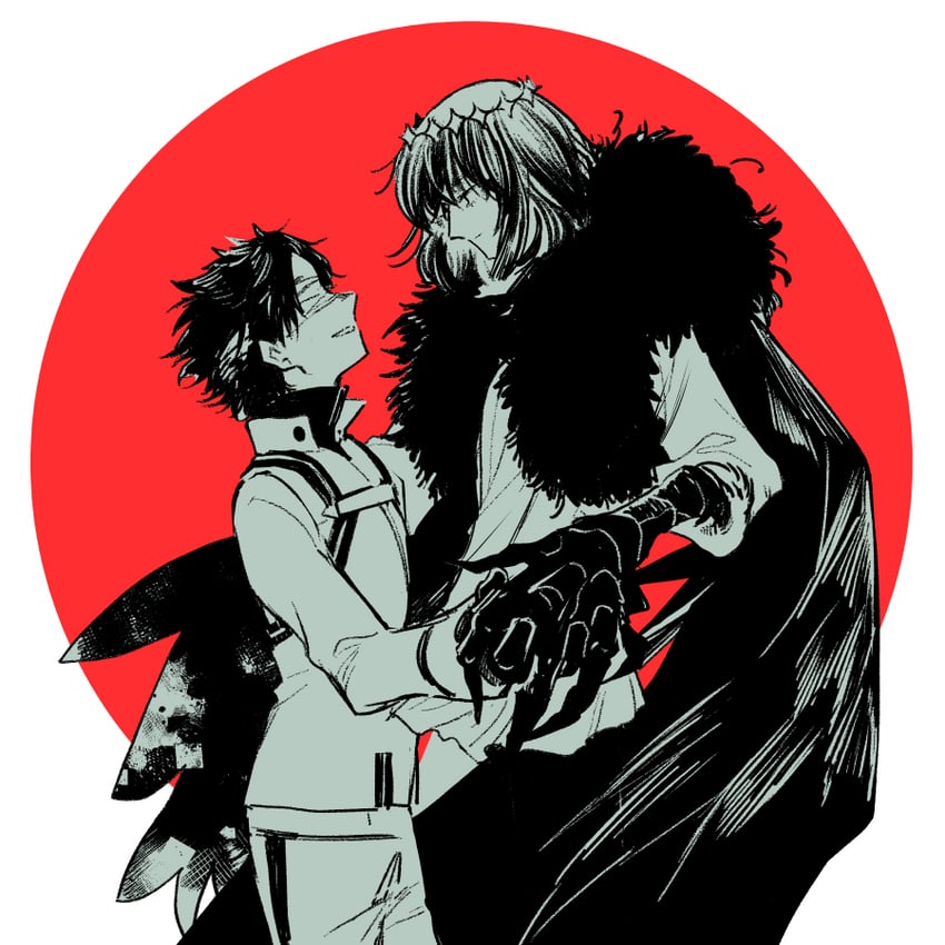 fujimaru ritsuka and oberon (fate and 1 more) drawn by nobicco