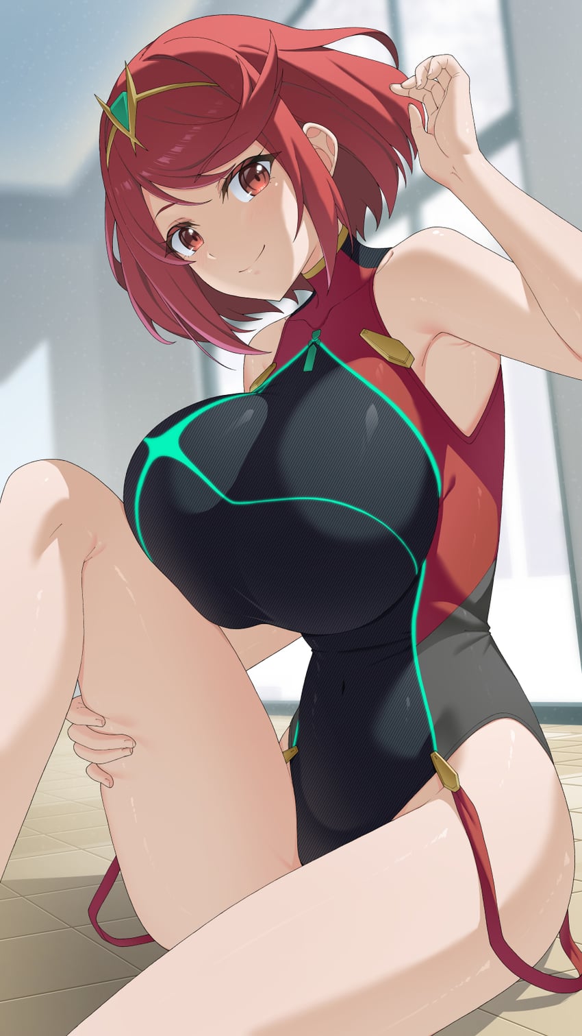 pyra (xenoblade chronicles and 1 more) drawn by mzrz