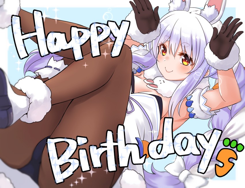 usada pekora and don-chan (hololive) drawn by ako_suke