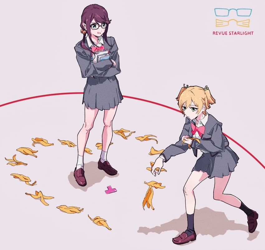 daiba nana and hoshimi junna (shoujo kageki revue starlight) drawn by bloom_into_me15