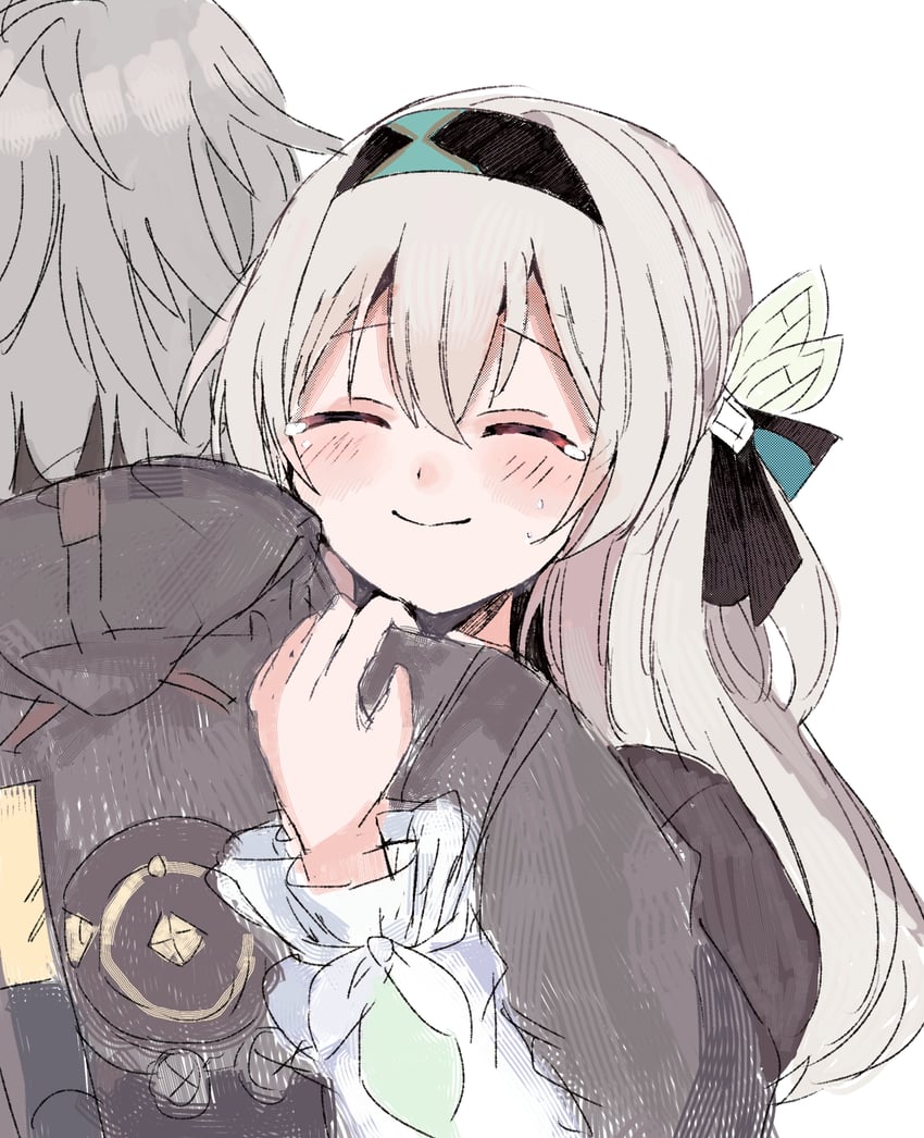 trailblazer, firefly, and caelus (honkai and 1 more) drawn by oima558
