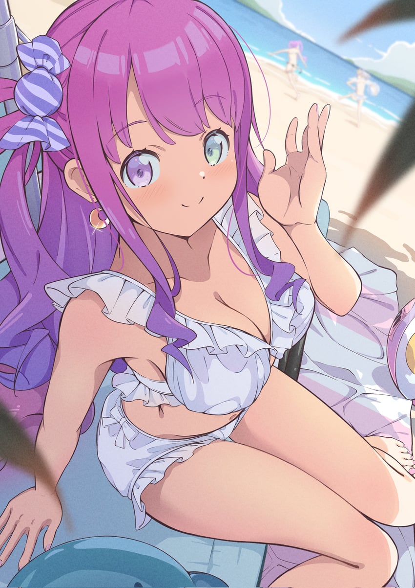 tokoyami towa, amane kanata, and himemori luna (hololive) drawn by akichazuke