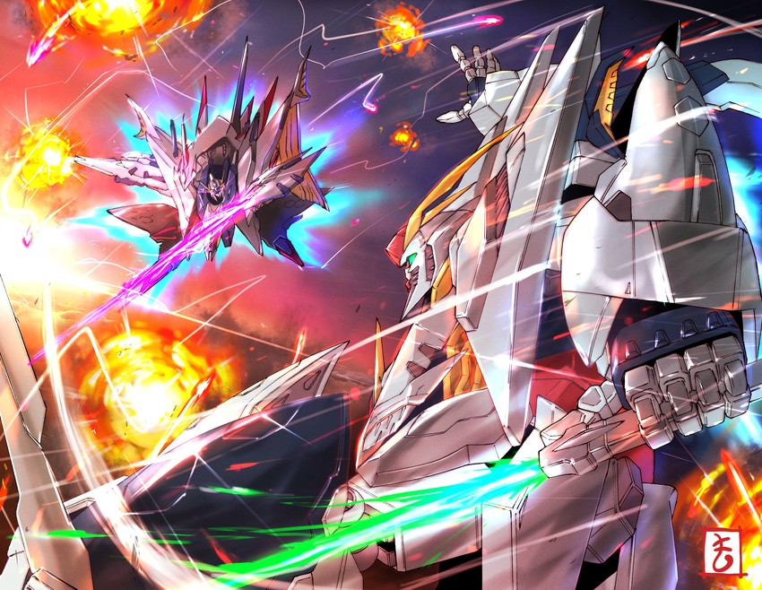 xi gundam and penelope (gundam and 1 more) drawn by matutoya