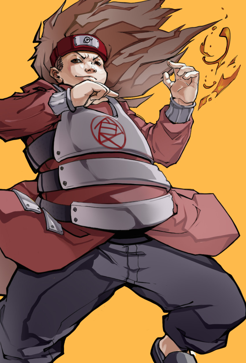 akimichi chouji (naruto and 1 more) drawn by bighan