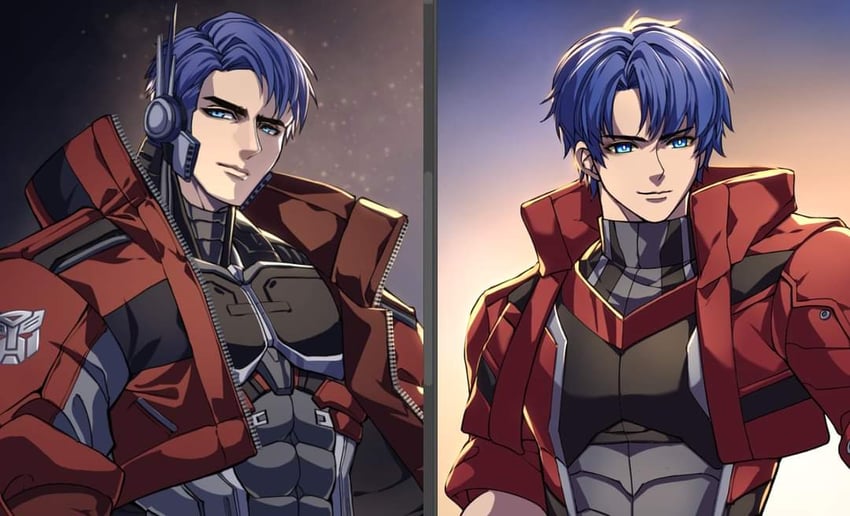 optimus prime and orion pax (transformers and 1 more) drawn by kurosaki_sasori