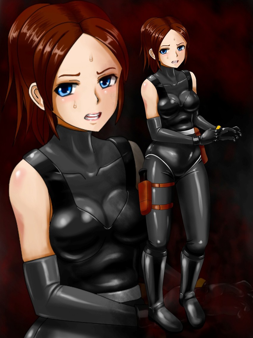 claire redfield and regina (resident evil and 1 more) drawn by tsumazu