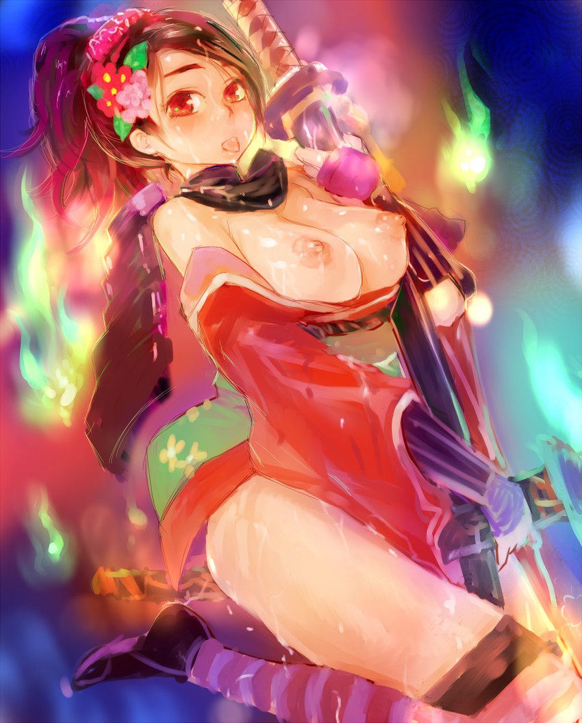 momohime (oboro muramasa) drawn by uniskie